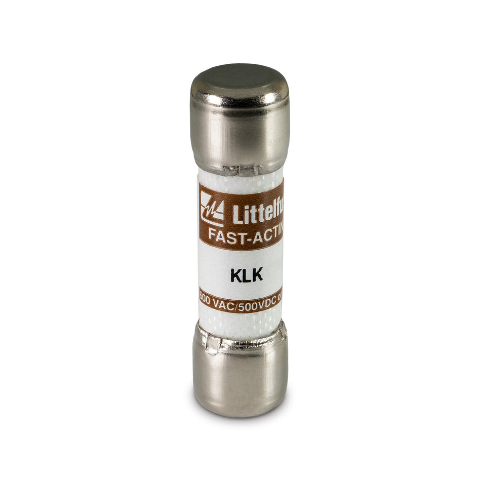 Littelfuse KLK 0.1A Midget Fuses, Fast Acting, 600Vac/500Vdc, KLK.100