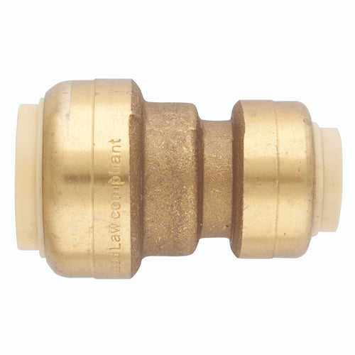 Alltemp 02-07502R, 3/4'' x 1/2'' Straight Connector, Push-Fit Quick Connect Reducing Coupling