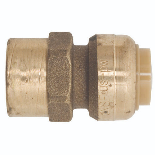 Alltemp 02-07503R, 1/2'' x 1/2'' Straight Connector, FPT to Push-Fit Quick Connect Coupling