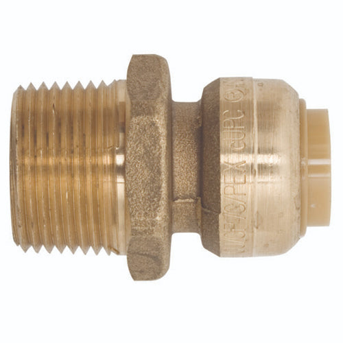 Alltemp 02-07505R, 1/2'' x 1/2'' Straight Connector, MPT to Push-Fit Quick Connect Coupling
