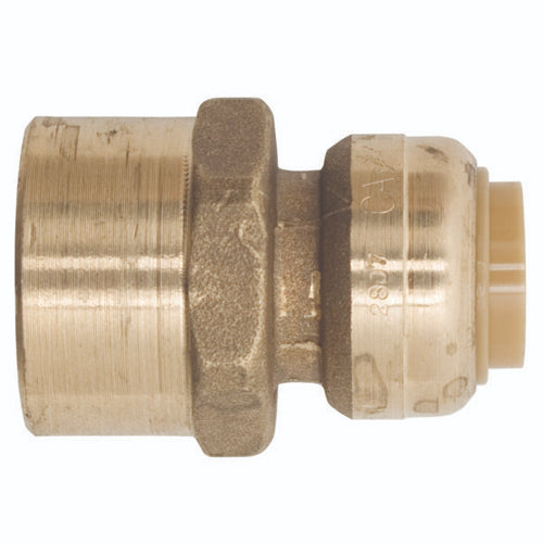 Alltemp 02-07507R, 3/4'' x 1/2'' Straight Connector, FPT to Push-Fit Quick Connect Reducing Coupling