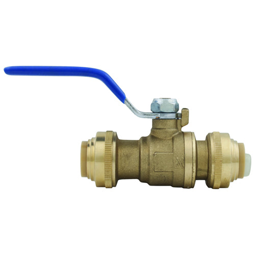 Alltemp 02-07557L, 1/2'' Quick Connect Full Port Ball Valve with Drain