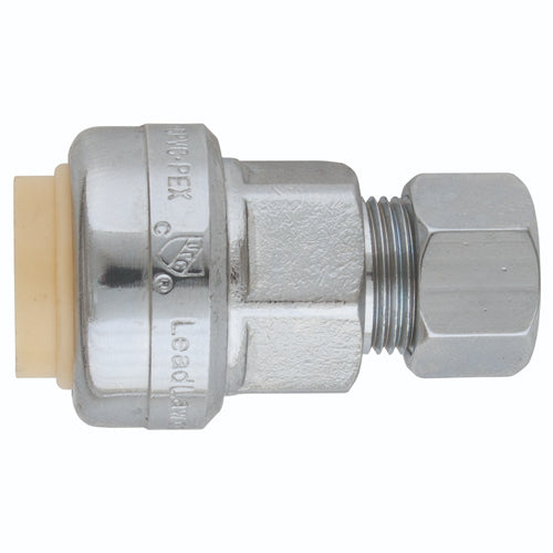 Alltemp 02-07579R, 1/2'' x 3/8'' Straight Connector, Push-Fit Quick Connect Reducing Coupling