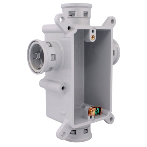 Pvc Shallow Box IPEX 089053, Kwikon 2'' PVC Shallow Concrete Wall Box, SVSB-H-15, 4 x ...