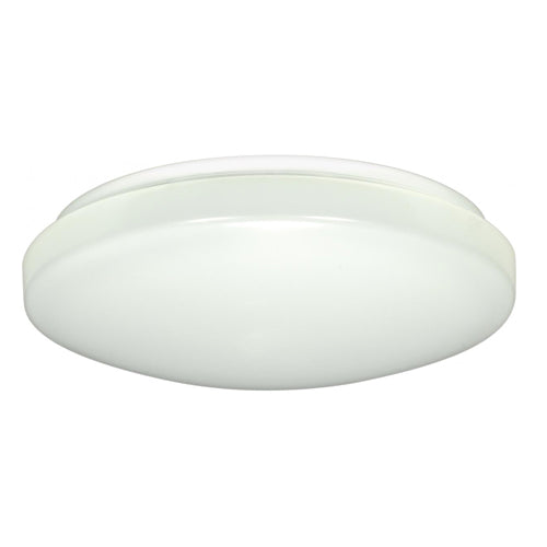 Satco 62-795R1, 11" Flush with Acrylic Lens, 120-277V, 12.5W, 3000K Warm White, 890 Lumens