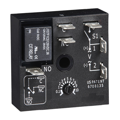 Littelfuse KRDS424, KRDS Series, 120VAC, One Shot Time Delay Relay SPDT (1 Form C) 1 Min ~ 100 Min Delay 10A @ 125VAC Chassis Mount