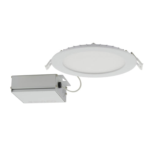 Satco S11827, 6'' LED Direct Wire Downlight, 12W, 120V, 5CCT Selectable, 900 Lumens, Round, Remote Driver, White Finish