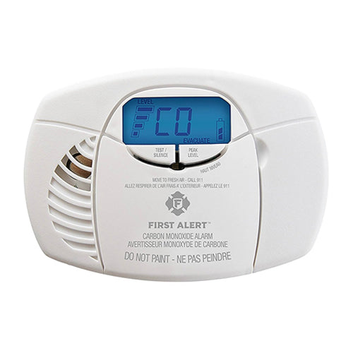 BRK 1039724, Battery Operated Carbon Monoxide Alarm with Backlit Digital Display