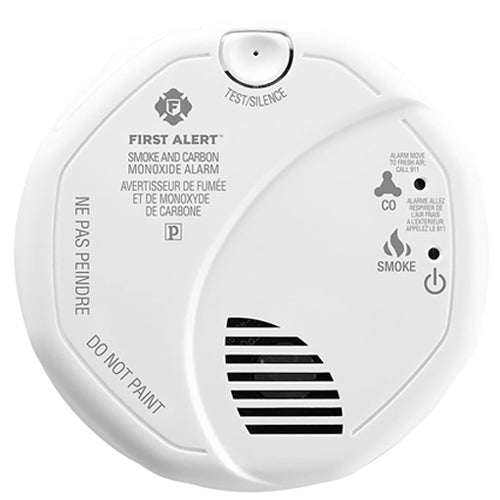 BRK 1039823, Wireless Interconnected Photoelectric Smoke and Carbon Monoxide Alarm, 3V (Two 1.5V AA) Battery Powered