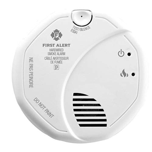 BRK 1039832, 120V Hardwired Interconnected Smoke Alarm with Battery Backup