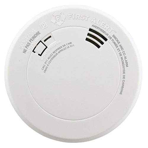 BRK 1039862, 10 Year Sealed Battery Operated Photoelectric Smoke and Carbon Alarm with Voice
