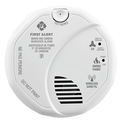 BRK 1044817, Wireless Smoke & Carbon Monoxide Alarm Works With ZWAVE & Ring, 3V (Two 1.5V AA) Battery Powered