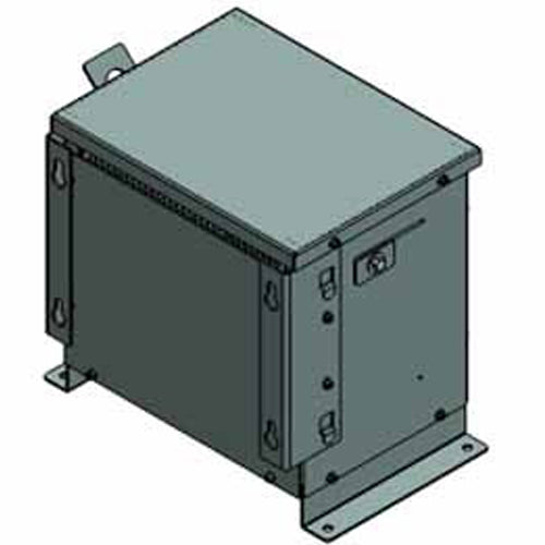 Electric Power 10K5R8C1N12T1, 10KVA, General Purpose Isolation Type, 3 Phase, Primary 600V Delta, Secondary 460V Wye / 266V, Copper, NEMA 12 Enclosure