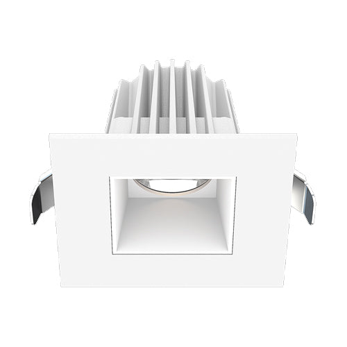 Lotus JXL-COB02-S08W-CCT-WH-2SR-SM-WH, 2" Square White Recessed Economy LED, 120VAC, 8W, 3CCT, 620/670/650 Lumens, Smooth White Reflector, 36° Beam Angle