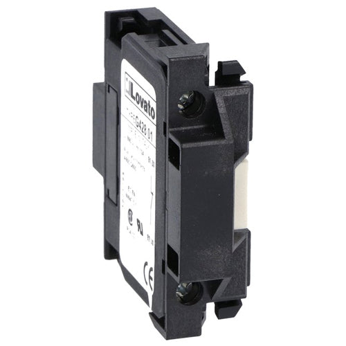 Lovato 11G42801, Auxiliary Contact for Side Mounting, Screw Terminals, For BF... Series Contactors, 1NC