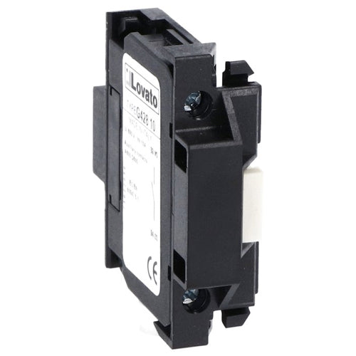 Lovato 11G42810, Auxiliary Contact for Side Mounting, Screw Terminals, For BF... Series Contactors, 1NO