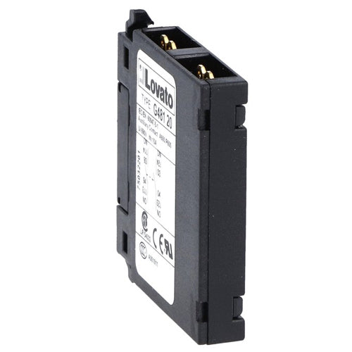 Lovato 11G48120, Auxiliary Contact for Front Lateral Mounting, Faston Terminals, For BF... Series Contactors, 2NO