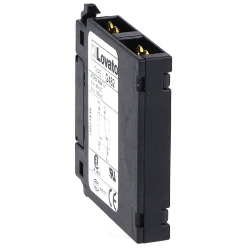 Lovato 11G482, Auxiliary Contact for Front Lateral Mounting, Faston Terminals, For BF... Series Contactors, Changeover Contact