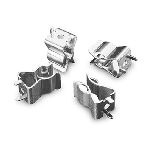 Littelfuse 125 Series 30A Rivet/Eyelet Mount Fuse Clips for 13/32” Diameter Fuse, Ear Style, 600Vac/dc, 125001