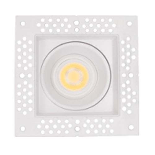 Lotus LED-2-S11W-5CCT-WH-EY-T-SQ, 2" Trimless White Square Gimbal LED, 120VAC, 11W, 5CCT, 800/850/930/980/1000 Lumens, 38° Beam Angle