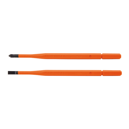 Klein Tools 13156, Screwdriver Blades, Insulated Single-End, 2-Pack
