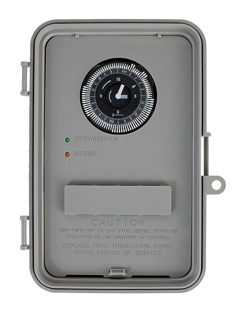 Intermatic DTAV40, 24-Hour Electromechanical Defrost Timer, NEMA 3R Raintight Outdoor Plastic Case, 40 Amps, 120-240 Volt