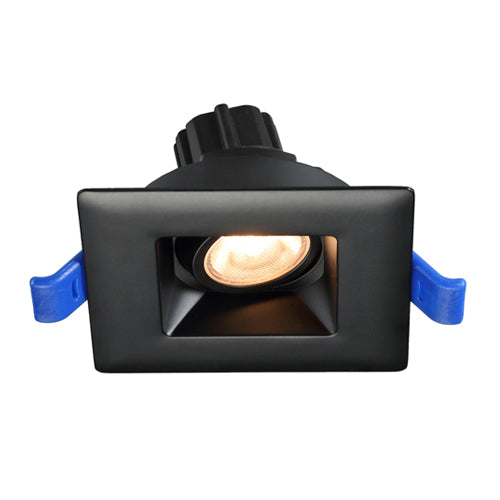 Lotus LSG2-3018K-HO-BK, 2" Square Black Regressed Gimbal LED, 120VAC, Dim to Warm 3000-1800K, 5.5W, 430 Lumens, 36° Beam Angle