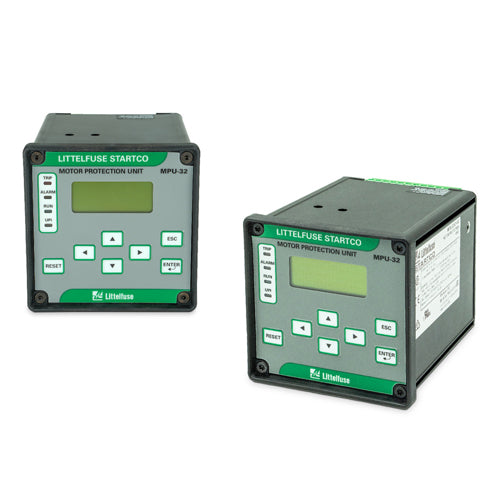 Littelfuse MPU-32-04-01, MPU-32 Series, Motor Protection Unit, 65-265VAC/80-275DC, TIA-232 & EtherNet/IP & Modbus TCP, Onboard inputs for 1-A phase CTs