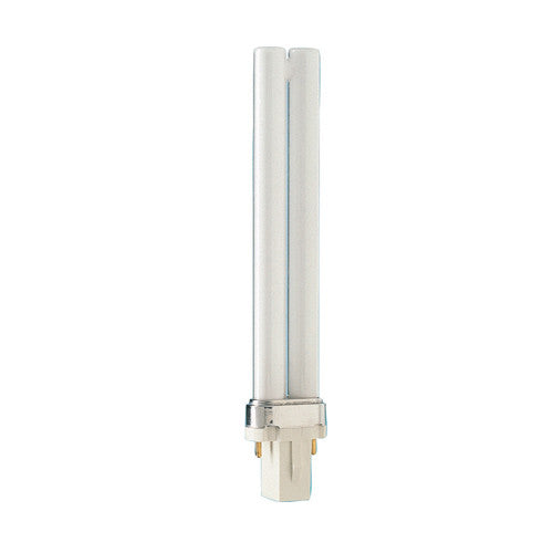 Philips Lighting 148676, PL-S Short 2-Pin Compact Fluorescent, 9W, 2700K Warm White, 600 Lumens, G23 Base, 82CRI, White Finish, 10 Packs