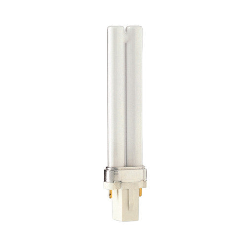 Philips Lighting 148734, PL-S Short 2-Pin Compact Fluorescent, 7W, 4100K Cool White, 400 Lumens, G23 Base, 82CRI, White Finish, 10 Packs