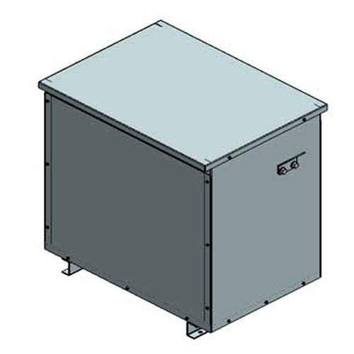 Electric Power 150K5R7C6N1T1K, 150KVA, High Efficiency Isolation Transformer, 3 Phase,  Primary 600V Delta, Secondary 480Y/277V, Copper,  NEMA 1 Enclosure