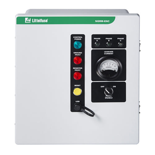 Littelfuse NGRM-ENC-201-20, NGRM-ENC Series, Enclosed Neutral-Grounding-Resistor Monitor, Panel Mount