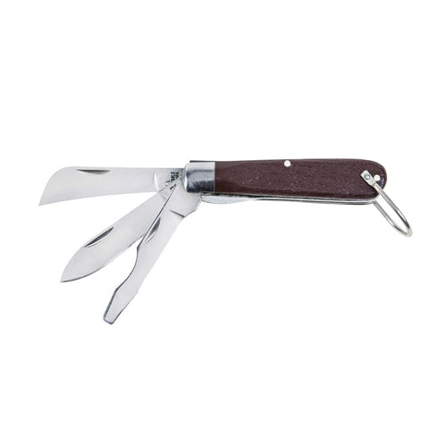 Klein Tools 1550-6, 3 Blade Pocket Knife with Screwdriver