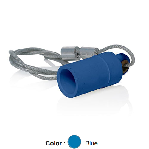 Leviton 15P22-UB, 15 Series Cam-Type Female Protective Cap, Taper Nose, Blue