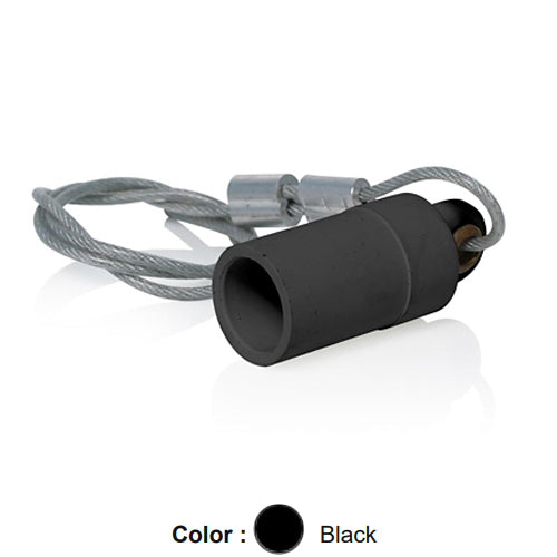 Leviton 15P22-UE, 15 Series Cam-Type Female Protective Cap, Taper Nose, Black