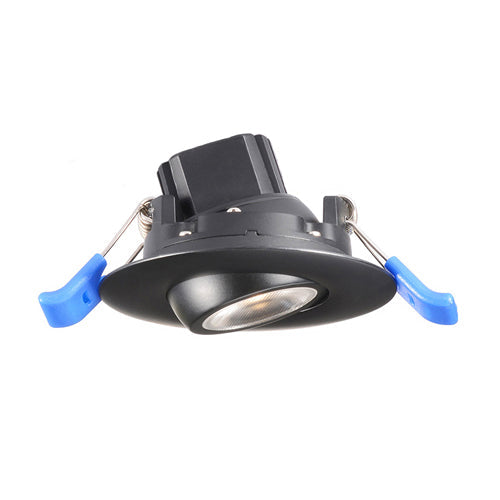 Lotus LL2G-27K-HO-BK, 2" Eyeball Round Black Recessed Gimbal LED, 120VAC, 2700K Warm White, 5.5W, 450 Lumens, 36° Beam Angle