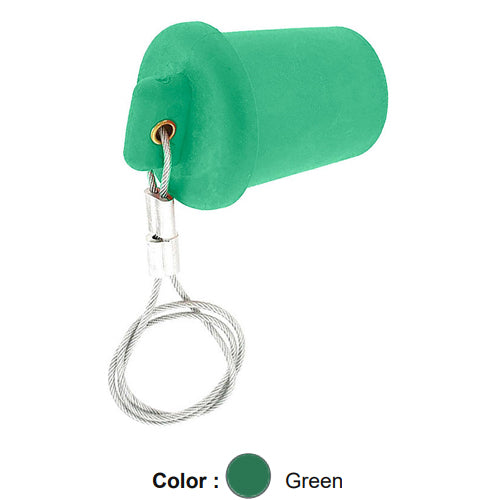 Leviton 17P21-G, Male Cap, For Use With All 17 and 23 Series Panel Mount Receptacles, Green