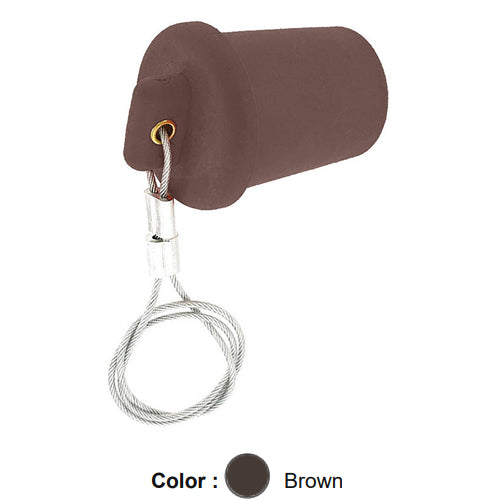 Leviton 17P21-H, Male Cap, For Use With All 17 and 23 Series Panel Mount Receptacles, Brown