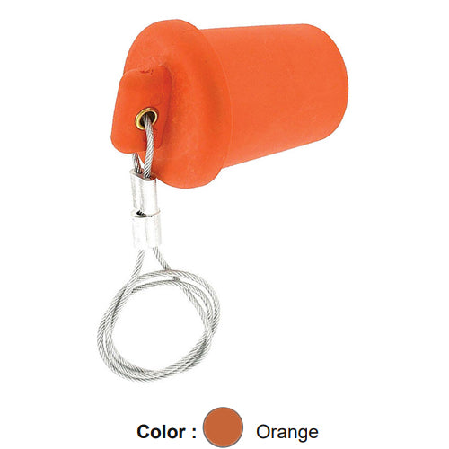 Leviton 17P21-O, Male Cap, For Use With All 17 and 23 Series Panel Mount Receptacles, Orange