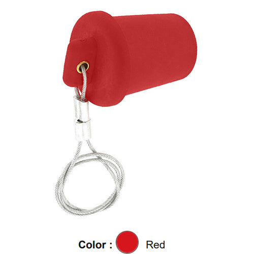 Leviton 17P21-R, Male Cap, For Use With All 17 and 23 Series Panel Mount Receptacles, Red