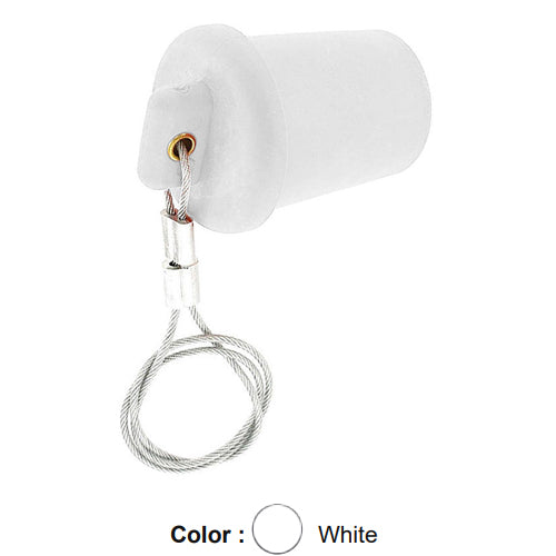 Leviton 17P21-W, Male Cap, For Use With All 17 and 23 Series Panel Mount Receptacles, White