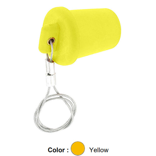 Leviton 17P21-Y, Male Cap, For Use With All 17 and 23 Series Panel Mount Receptacles, Yellow