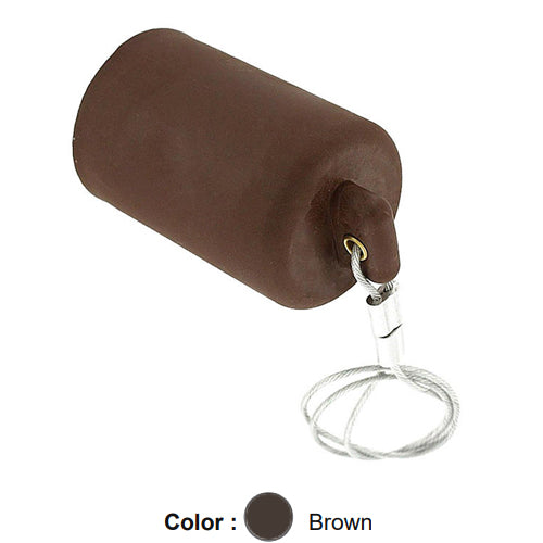 Leviton 17P22-H, Female Cap, For Use With All 17 and 23 Series Panel Mount Receptacles, Brown