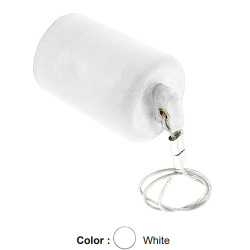 Leviton 17P22-W, Female Cap, For Use With All 17 and 23 Series Panel Mount Receptacles, White