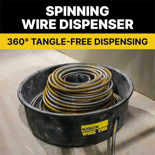 Control Wire Dispensing Rack Rack-A-Tiers 18455, Wire Tub, Wire Dispensing Lazy Susan for Wire Coil ...