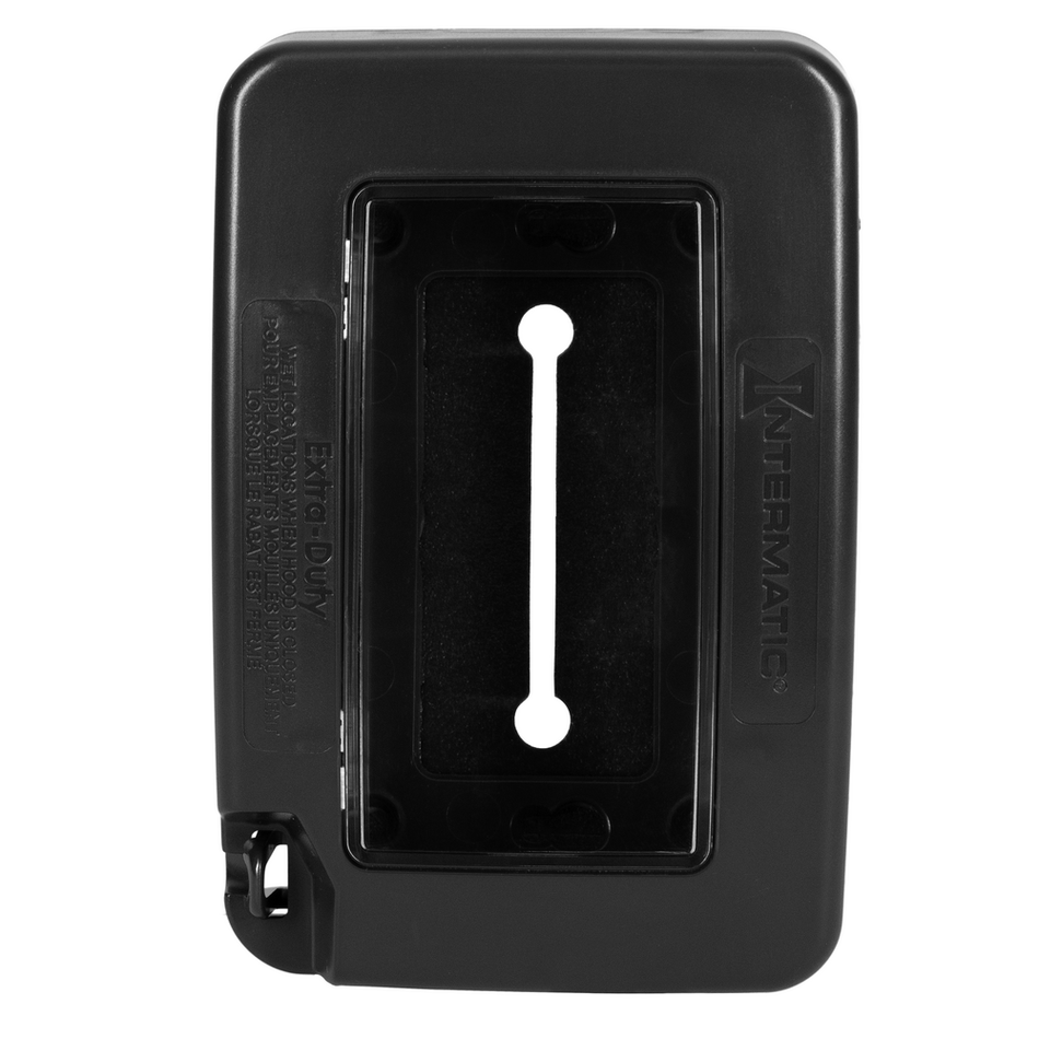 Intermatic WP7000BL, Low-Profile Extra-Duty Plastic In-Use Weatherproof Cover, Single-Gang, Vrt/Hrz, Black