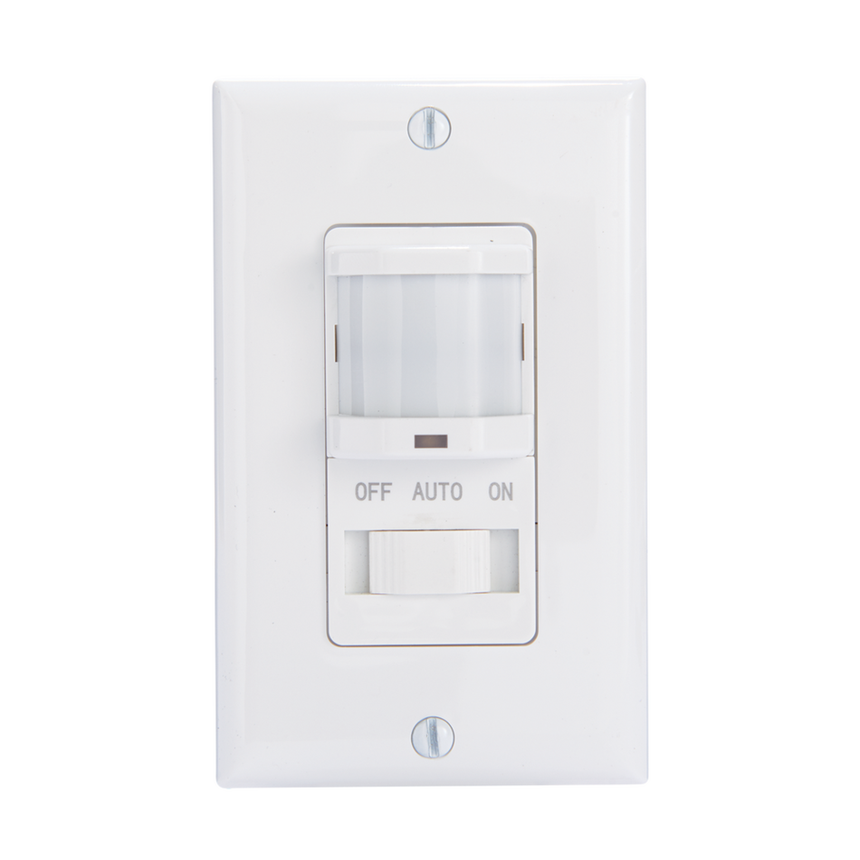 Intermatic IOS-DSIF-WH, Residential In-Wall PIR Occupancy Sensor, White