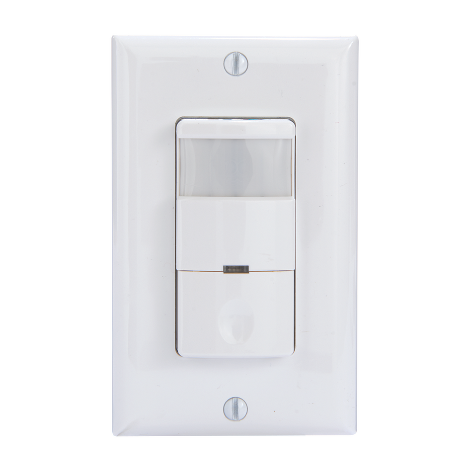 Intermatic IOS-DOV-WH, Commercial Grade In-Wall PIR Occupancy/Vacancy Sensor, White