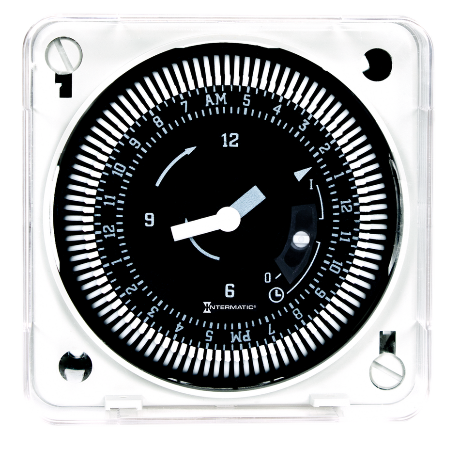Intermatic MIL72ESTUZH-120, 24-Hour 120V Electromechanical Flush Mount Timer Module with Manual Override, 15 Minute Intervals, 21A, SPDT