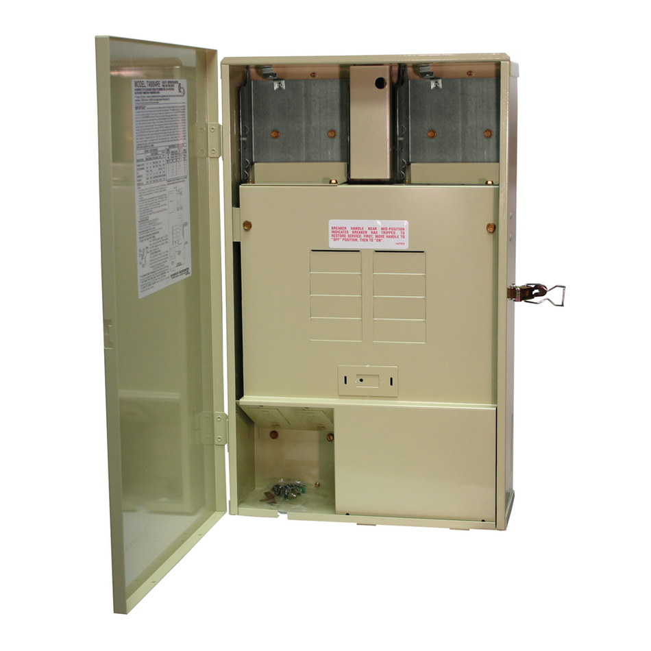 Intermatic T40000R4, 125 A Load Center with Compartment for Optional Wiring Devices, 8-Breaker Spaces